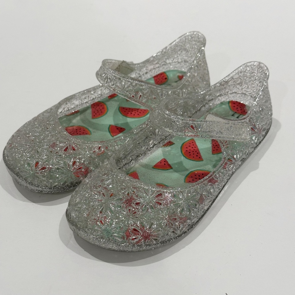 Kids Wonder Nation Clear Jelly Mary Jane Shoes Size 11